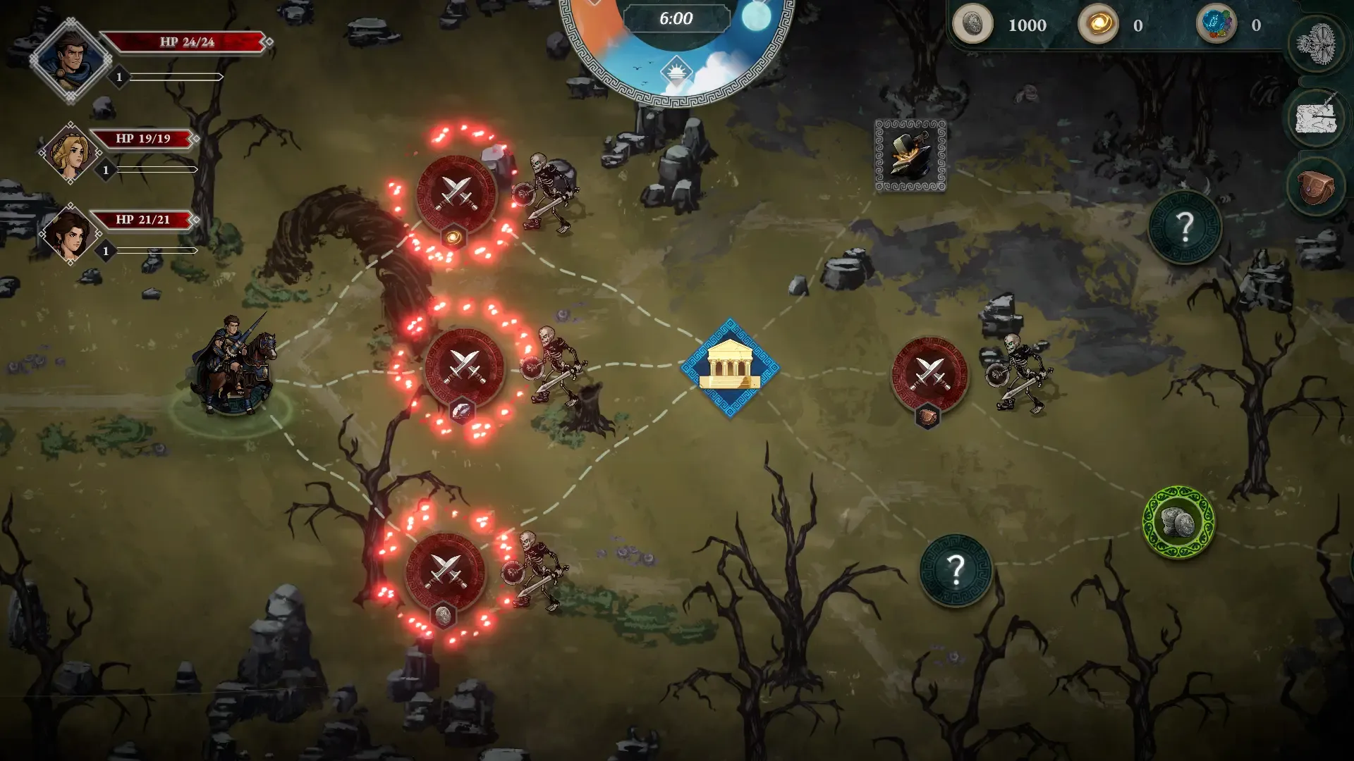 Roguelite campaign map